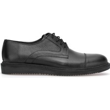 Elit SLGVF032C Erkek Hakiki Deri Klasik Ayakkabı Siyah