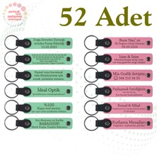 Yeşil & Pembe, Bebek Mevlüdüne Değer Katan Armağan, 52’li Set, Kişiselleştirilebilir Deri Hatıra