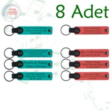 K Turkuaz & Nar Çiçeği, 8’li Set, Mesajlı Hediyelik, Ingilizce Öğretmeninden Öğrencilere Anı