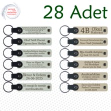 Beyaz & S Kahve, Yılbaşı Kutlamalarına Anlamlı Sürpriz, 28’li Set, Mesajlı Deri Hatıra Anahtarlık