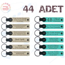 Sütlü Kahve & Turkuaz, Dans Kursu Katılımcılarına Armağan, 44’li Set, Tarih ve Isimli Deri Hediyelik