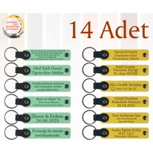 Yeşil & Sarı, Kurumsal Konferans Katılımcılarına Hediye, 14’lü Set, Kişiye Özel Anahtarlık