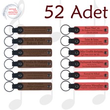 A Kahve & Nar Çiçeği, Yılbaşı Partilerine Özel Hediyelik, 52’li Set, Kişiselleştirilebilir Hatıra