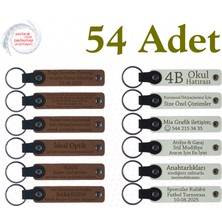 A Kahve & Beyaz, Sınıfınıza Duygusal Bir Veda Için, 54’lü Set, Kişisel Yazılı Hediyelik Anahtarlık