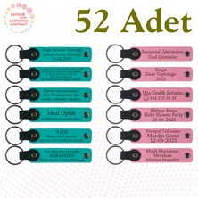 Koyu Turkuaz & Pembe, 52’li Set, Kişiselleştirilebilir Hatıra, Yeni Yıl Partilerine Küçük Hediyelik