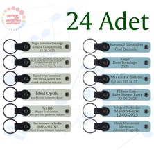 Beyaz & Gök Mavi, Kına Gecesi Davetlilerine Değer Katan Hediye, 24’lü Set, Kişiye Özel Anahtarlık