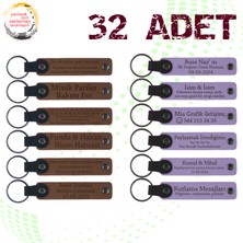 A Kahve & Mor Menekşe, El Sanatları Atölyesi Katılımcılarına, 32’li Set, Isim ve Tarihli Hediyelik