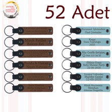 A Kahve & Gök Mavi, Yılbaşı Partisi Katılımcılarına Hediye, 52’li Set, Kişiselleştirilebilir Hatıra