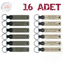 Kül Gri & Sütlü Kahve, 16’lı Set, Isim Yazılı Anlamlı Hediyelik, Bisiklet Turu Ekibine Veda Anısı