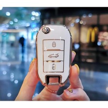 Peugeot 208 301 307 308 508 2008 3008 Partner Van Sustalı Lüx Nano Anahtar Koruma Kılıfı