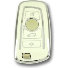 Bmw 1 3 5 7 Seri X1 X3 X4 X5 F10 F15 F16 F20 F30 F18 F25 M3 M4 Nano Anahtar Kılıfı Beyaz Gümüş Renk