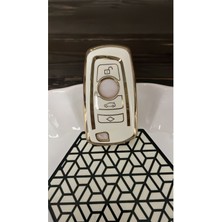 Bmw 1 SERI,3SERI,5SERI,F01,F10,F20,,F30 Vb.smart Nano Yüksek Kalite Silikon Kumanda Kılıfı Beyaz