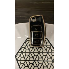Ford Focus,fiesta,mondeo,cmax,courier Nano Yüksek Kalite Kumanda Kılıfı 3 Buton Siyah