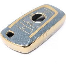 Lüx Bmw 1 3 5 7 Seri X1 X3 X4 X5 F10 F15 F16 F20 F30 F18 F25 M3 Anahtar Kılıfı Gri Gold 1.ci Kalite