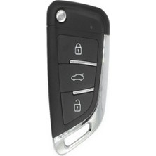 Unıversal Sustalı 3 Butonlu Akıllı Kodlanabilir Oto Kumanda Bmw Tipi ( 433 Mhz) Frekans