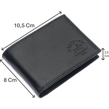 Westpolo Hakiki Deri Bozuk Para ve Bol Kart Bölmeli Erkek Cüzdanı - Siyah