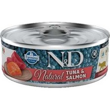 Nd Natural Tuna ve Somon Balıklı Yetişkin Kedi Konservesi 70GR