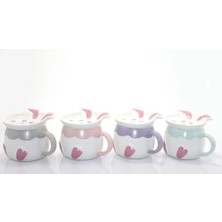 1 Adet Tavşan Tasarımlı Porselen Kupa Bardak Dekoratif Hediyelik