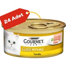 Gourmet Gold Kıyılmış Tavuk Etli Yetişkin Kedi Konservesi 24X85GR (24LÜ)