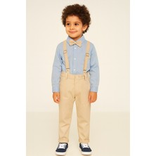 4'lü Takım Gömlek & Pantolon & Papyon & Askılık Erkek Çocuk Takım