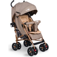 Comfymax Tam Yatar Baston Bebek Arabası – Wood Brown