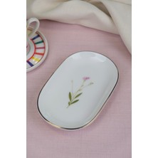 Tabak Evi Porselen Natura Çuha Altın Yaldızlı Oval Kayık Tabak 27,50X17,50X3CM 2 Li
