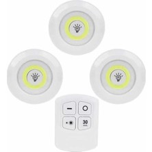 Kablosuz Pilli Işıldak  Masa Lambası Mutfak Tezgah Altı Banyo Dolabı Dolap Içi