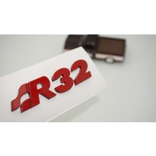 Dk Tuning Volkswagen Golf Polo Kırmızı R32 Mk4 Mk5 Bagaj Yazı Arma