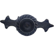 Antika Tarz Dekoratif Pirinç Çizgili Düğme - 35X100 Mm, Büyük, Oksit