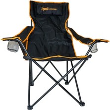 Rox Campıng Katlanır Kamp Sandalyesi - Siyah