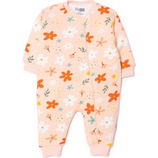 Hellobaby Kız Bebek Uyku Tulumu Fermuarlı Bisiklet Yaka Uzun Kol Ribanalı