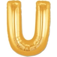Altın Sarısı Folyo Harf Balon 1 Metre