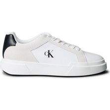 Calvin Klein Beyaz - Siyah Erkek Sneaker Chunky Cupsole Laceup Lth Mıx