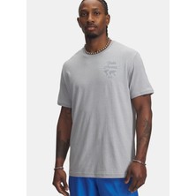 Under Armour 6004143-011-UA 60/40S Sports Wm Ss Gri Bisiklet Yaka Normal Düz Erkek T-Shirt