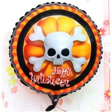 Halloween Kuru Kafa Folyo Balon 18 Inç