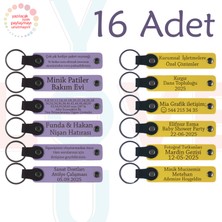 Mor Menekşe & Sarı, 16’li Set, Isim Yazılı Anlamlı Hediyelik, Voleybol Takımına Motivasyon Sürprizi