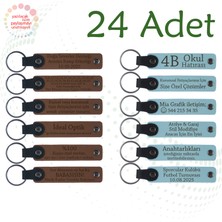 A Kahve & Gök Mavi, Sanat Sergisi Ziyaretçilerine Hatıra, 24’lü Set, Kişiselleştirilebilir Hediyelik