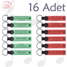 Yeşil & Nar Çiçeği, Kurumsal Toplantı Katılımcılarına 16’lı Set, Yazılı Anlamlı Hediyelik Anahtarlık