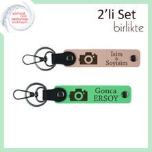 Anıların Şifresi, Kamera Temalı, Kişisel Yazılı 2’li Anahtarlık Hediyesi, Yavru Ağzı-Fıstık Yeşil