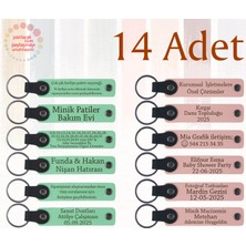 Yeşil & Yavru Ağzı, Kurumsal Seminer Katılımcılarına Anı, 14’lü Set, Kişisel Yazılı Anahtarlık