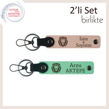 Kaplan Motifli Minimalist Hediyelik, Erkek Kardeşe Kalıcı Hatıra Olarak, Yavru Ağzı-Açık Yeşil