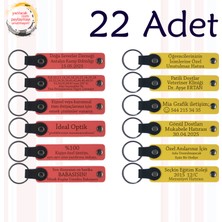 Nar Çiçeği & Sarı, 22’li Set, Tarih ve Isimli Deri Hatıra, Kurumsal Fuar Katılımcılarına Hediye