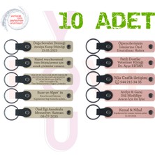 S Kahve & Yavru Ağzı, Yaratıcı Yazarlık Kursuna Anı, 10’lu Set, Tarih ve Isimli Deri Anahtarlık