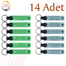 F Yeşili & Gök Mavi, Söz Töreni Davetlilerine Anlamlı Anı, 14’lü Set, Kişiye Özel Anahtarlık