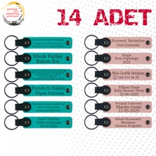 K Turkuaz & Y Ağzı, 14’lü Set, Kişisel Özel Anahtarlık, Kurumsal Seminer Katılımcılarına Hediye