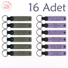 Kül Gri & M Menekşe, 16’lı Set, Isim Yazılı Anlamlı Hediyelik, Kurumsal Fuar Katılımcılarına Hediye