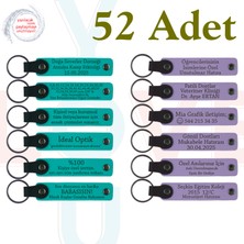 K Turkuaz & Mor Menekşe, 52’li Set, Kişiye Özel Anahtarlık, Yılbaşı Etkinliklerine Küçük Hediyelik