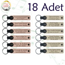 Pudra & Sütlü Kahve, 18’li Set, Kişisel Mesajlı Anahtarlık, Kuzenler Arasında Paylaşılacak Sürpriz