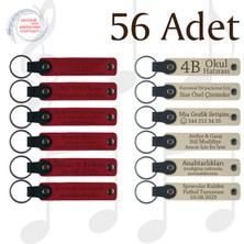 Kırmızı & S Kahve, 56’li Set, Kişisel Yazılı Deri Hediyelik, Müzik Festivali Katılımcılarına Anı