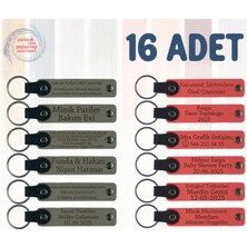 K Gri & Nar Çiçeği, Yazılı Anlamlı Hediyelik Anahtarlık, Kurumsal Toplantı Katılımcılarına 16’lı Set